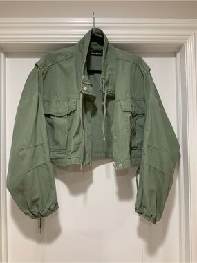 BLANKNYC Cuffed Jacket Travel Womens Military Coat